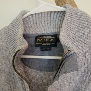Pendleton zip up cardigan